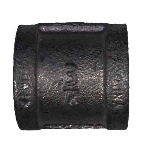 BCPL6B 6" Banded Coupling, Malleable 150#, Black